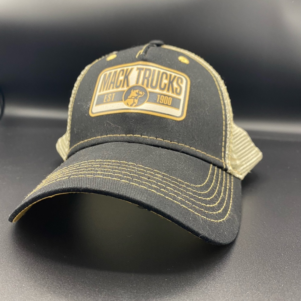 Mack Trucks Black and Gold Mesh Cap
